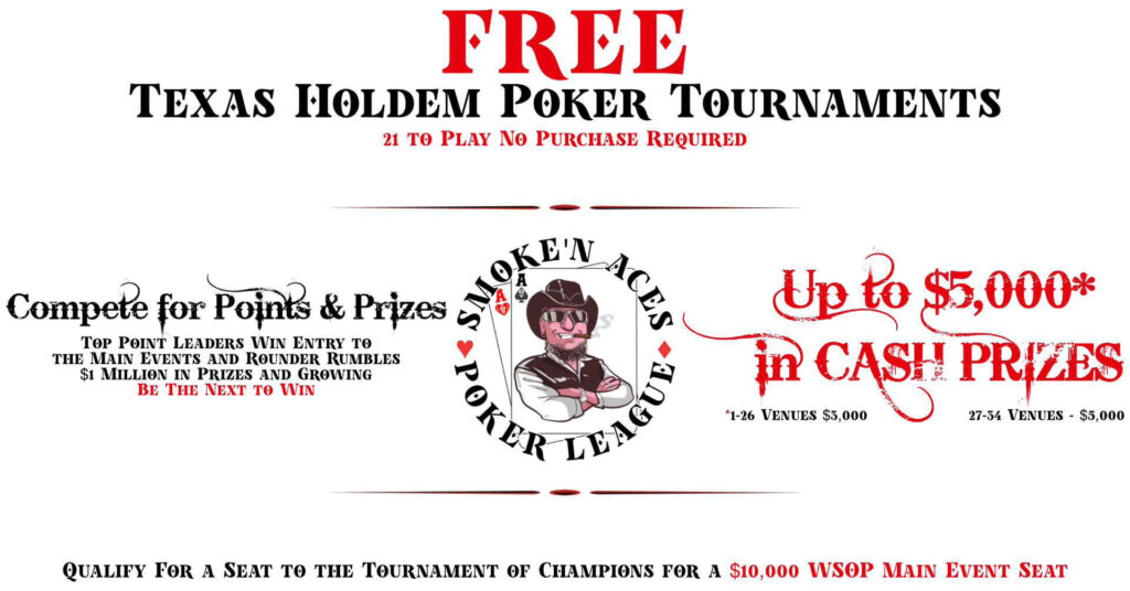 Smoke'n Aces Poker League Tournament at 58 Below