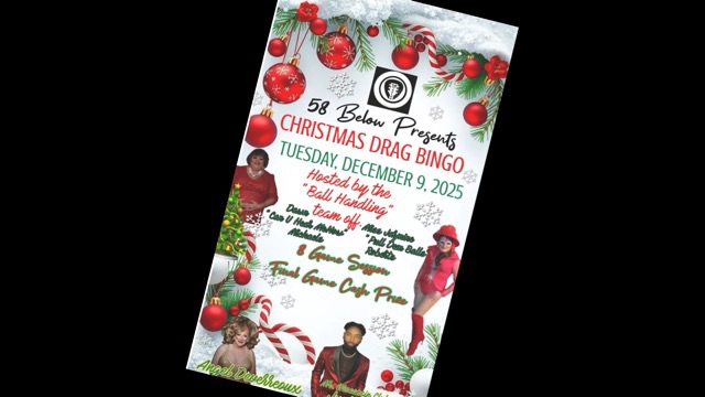 Christmas Drag Bingo at 58 Below